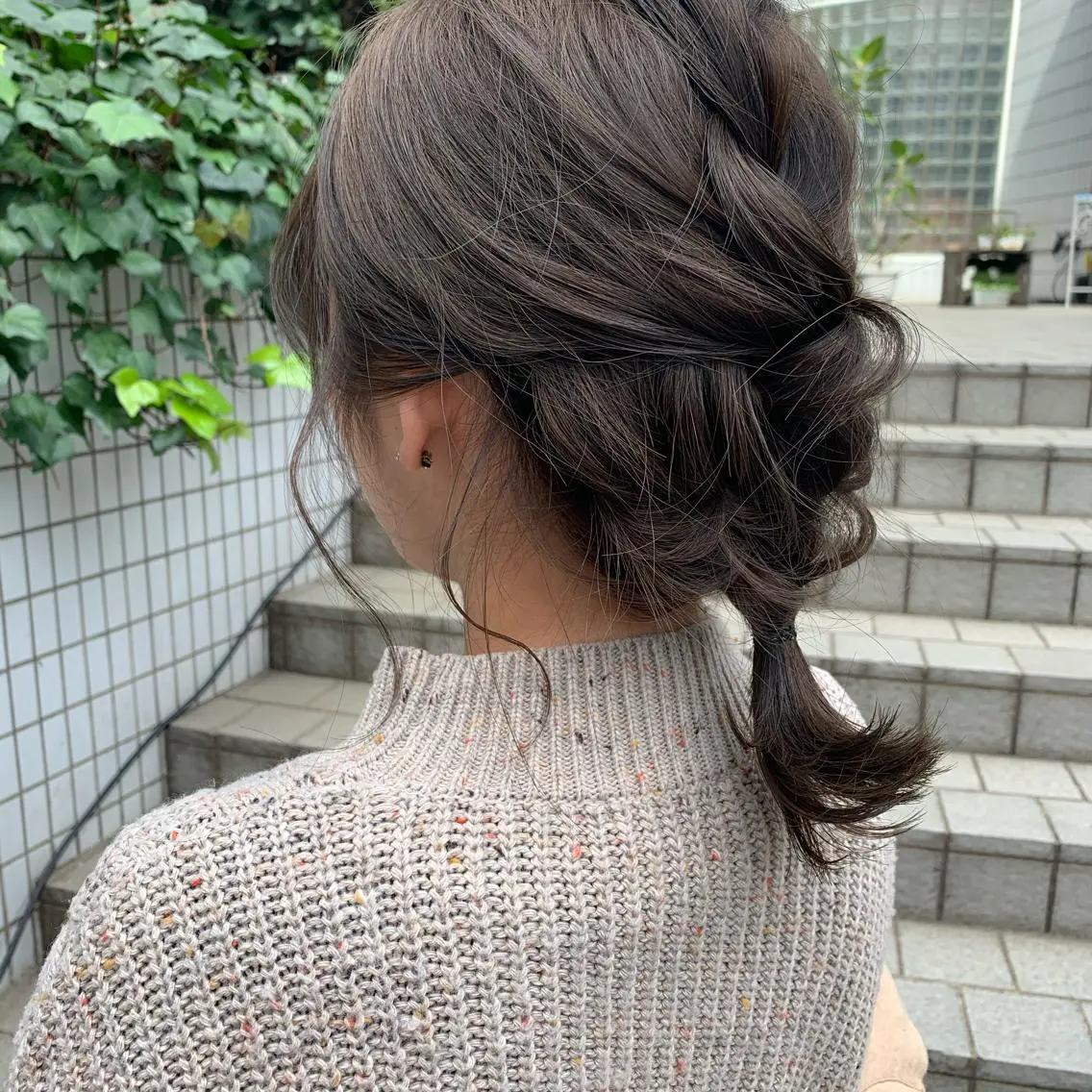 ミディアム カラー ヘアアレンジ 片岡 由依のヘアスタイル