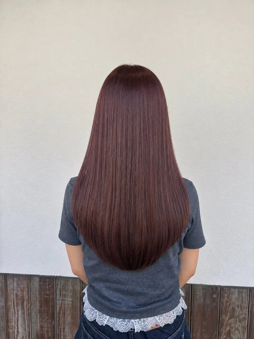 ロング カラー 森本 麻比のヘアスタイル