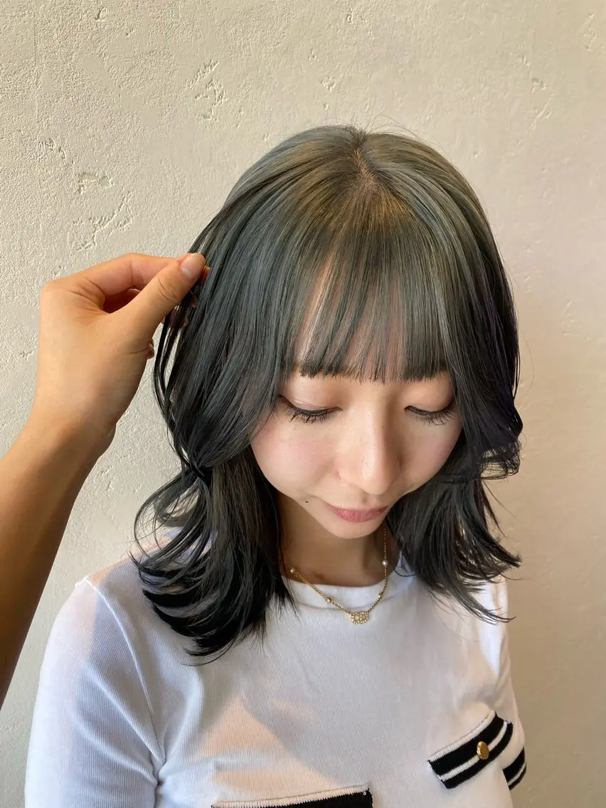 ミディアム 希優🌺ソムリエ /ブリーチ/カットのヘアスタイル