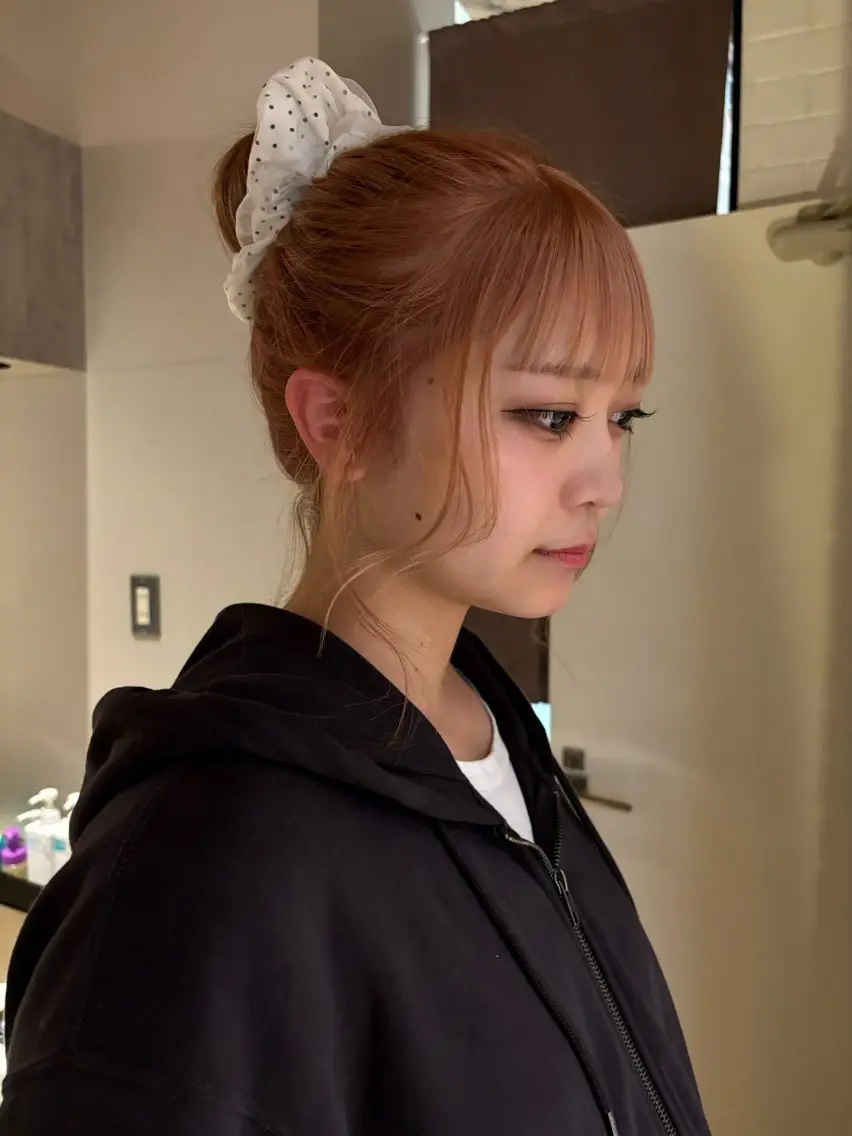 ケアブリーチ+カラー+質感調整trの写真