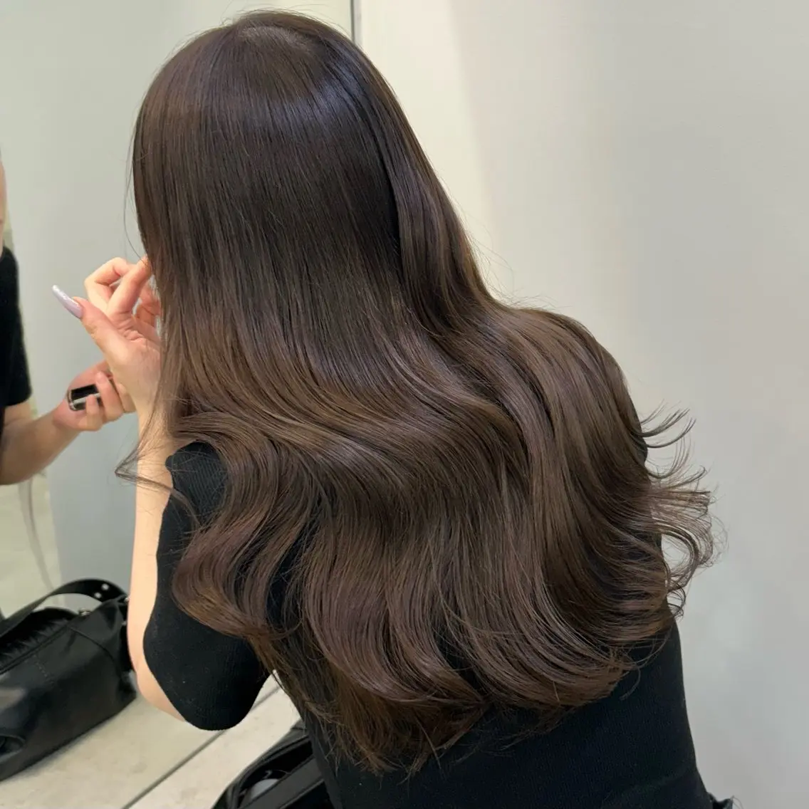 ロング カラー ベージュカラー ブリーチ 透明感カラー ダブルカラー ブリーチなしカラー ELIN  hair Rurukaのヘアスタイル