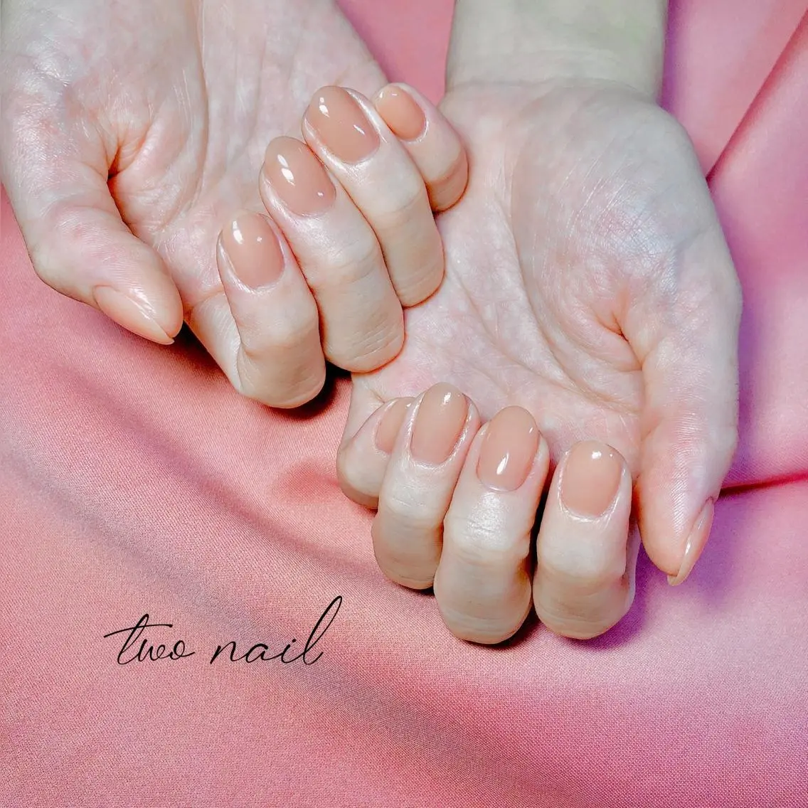 ネイル アートネイル ブラウン フットネイル ハート ニュアンスネイル ハンドネイル two nailのネイルデザイン