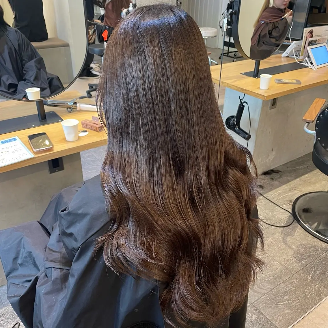 ロング カラー 💘韓国レイヤー上 品カラーruru💘のヘアスタイル