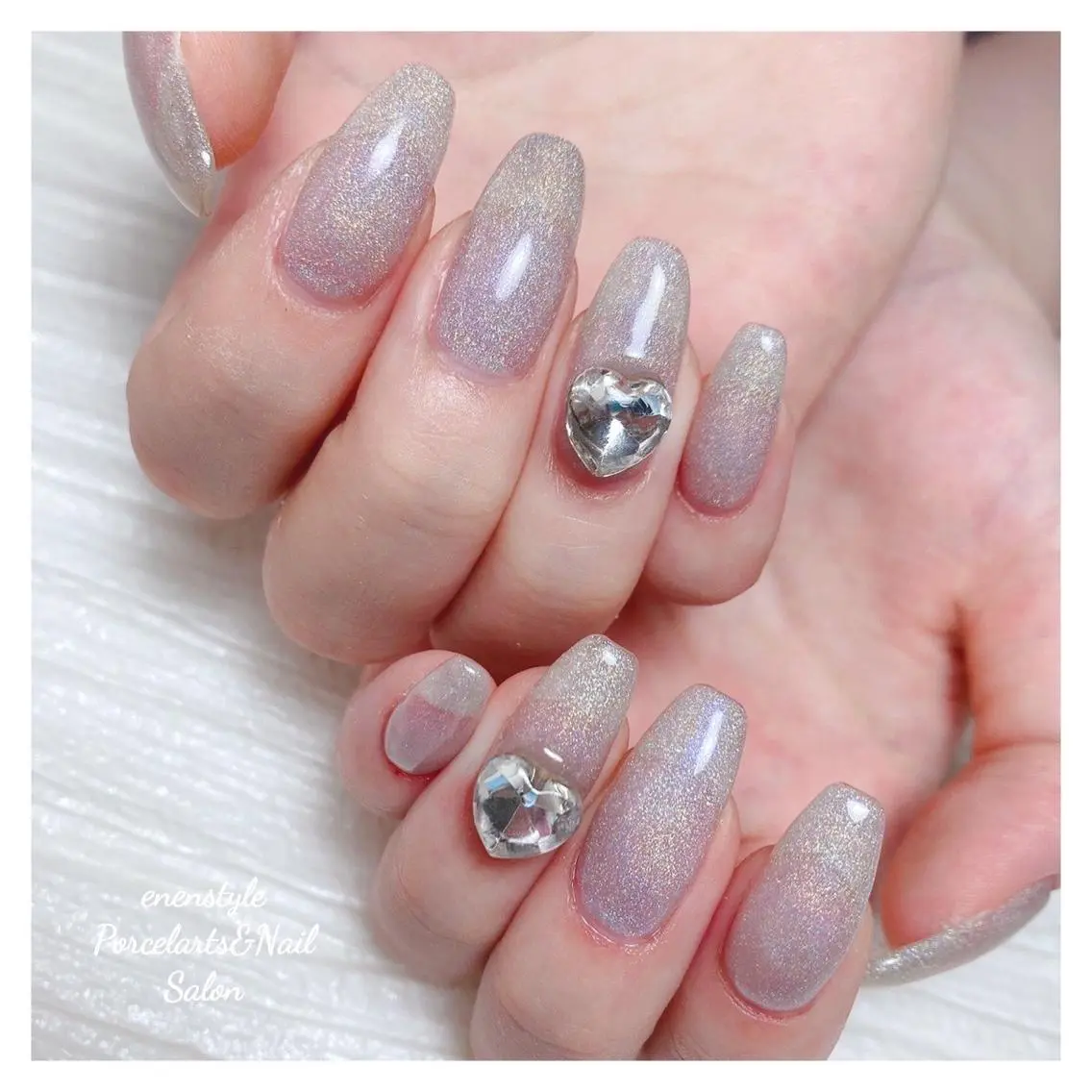 ミディアム ネイル 🐾enen style 🐾のネイルデザイン