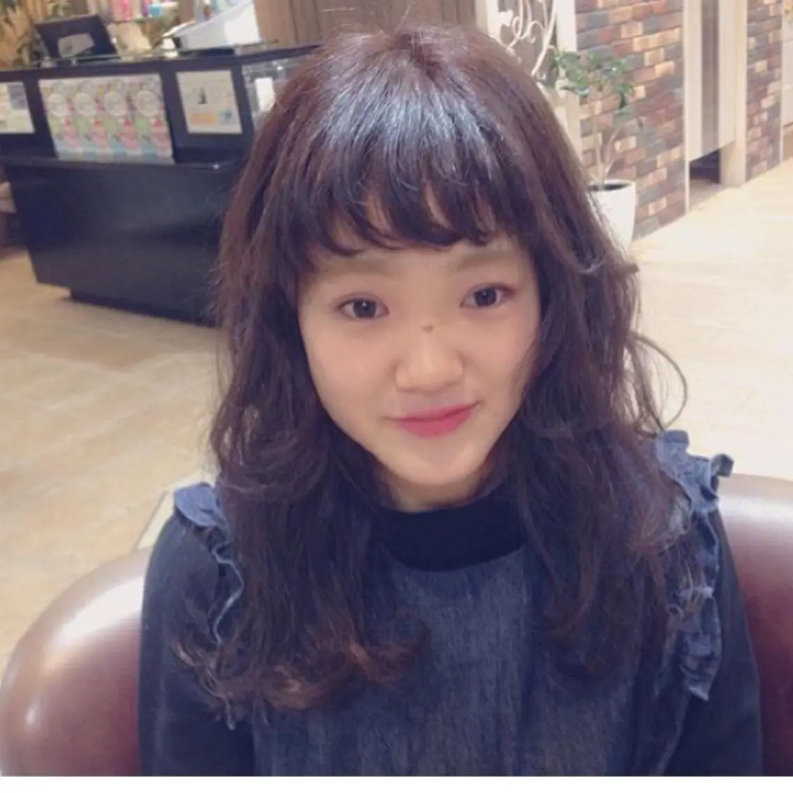 セミロング ロング カラー ロング 江原 彩華のヘアスタイル
