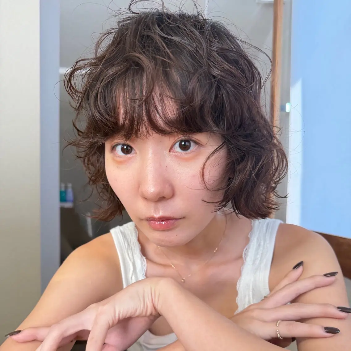 ショート パーマ パーマ/透明感カラー 元町🌱takutoのヘアスタイル