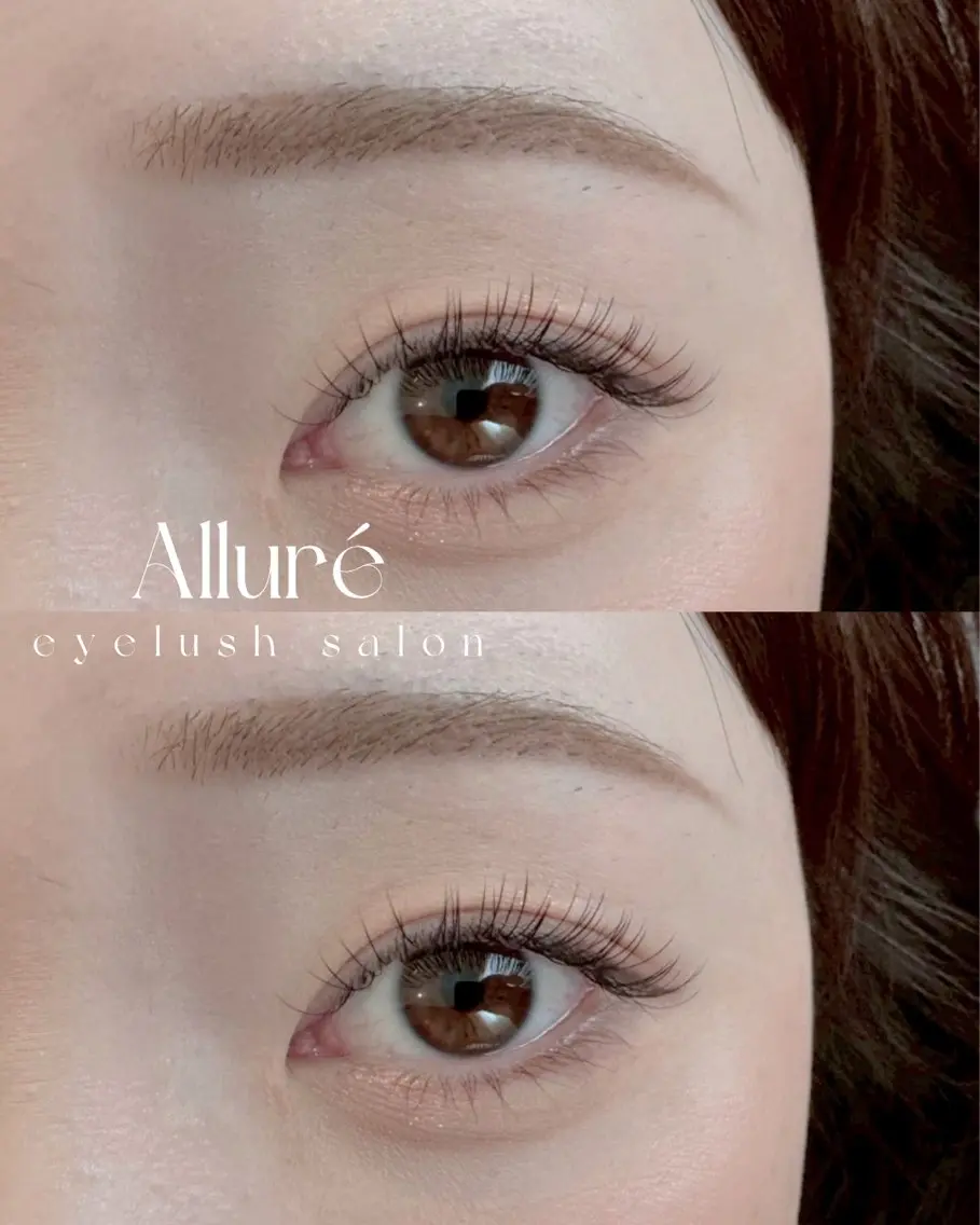 マツエク・マツパ フラットラッシュ ナチュラル マツエク Allure 【アリュール】のマツエク・マツパデザイン