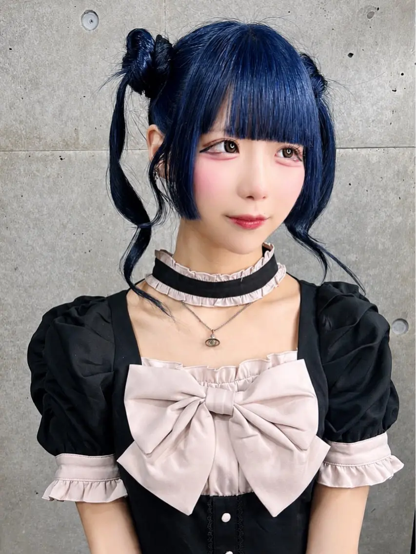 カラー ブルーカラー ネイビーカラー ヘアカラー 🌈キムラ ヒナタ🌈のヘアスタイル