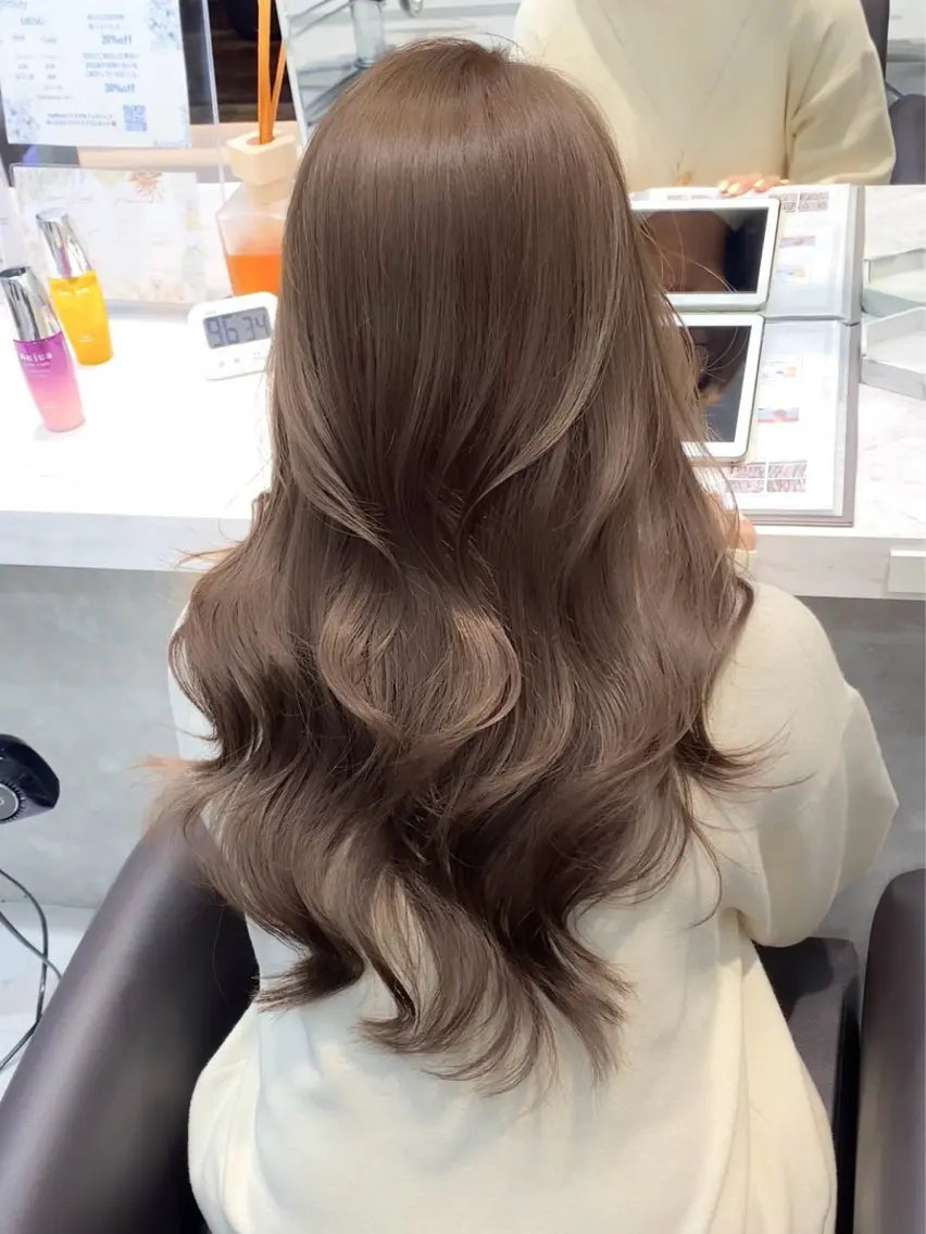 ロング カット ヘアカラー 🌙レイヤー/透明感 髪質改善/宮田💫のヘアスタイル