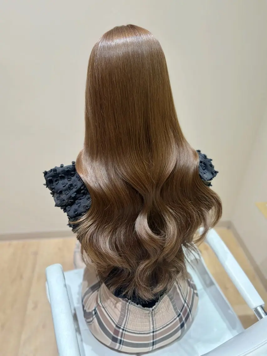 ロング カラー ベージュカラー ミルキーベージュ KANON 透明感カラー🎀のヘアスタイル