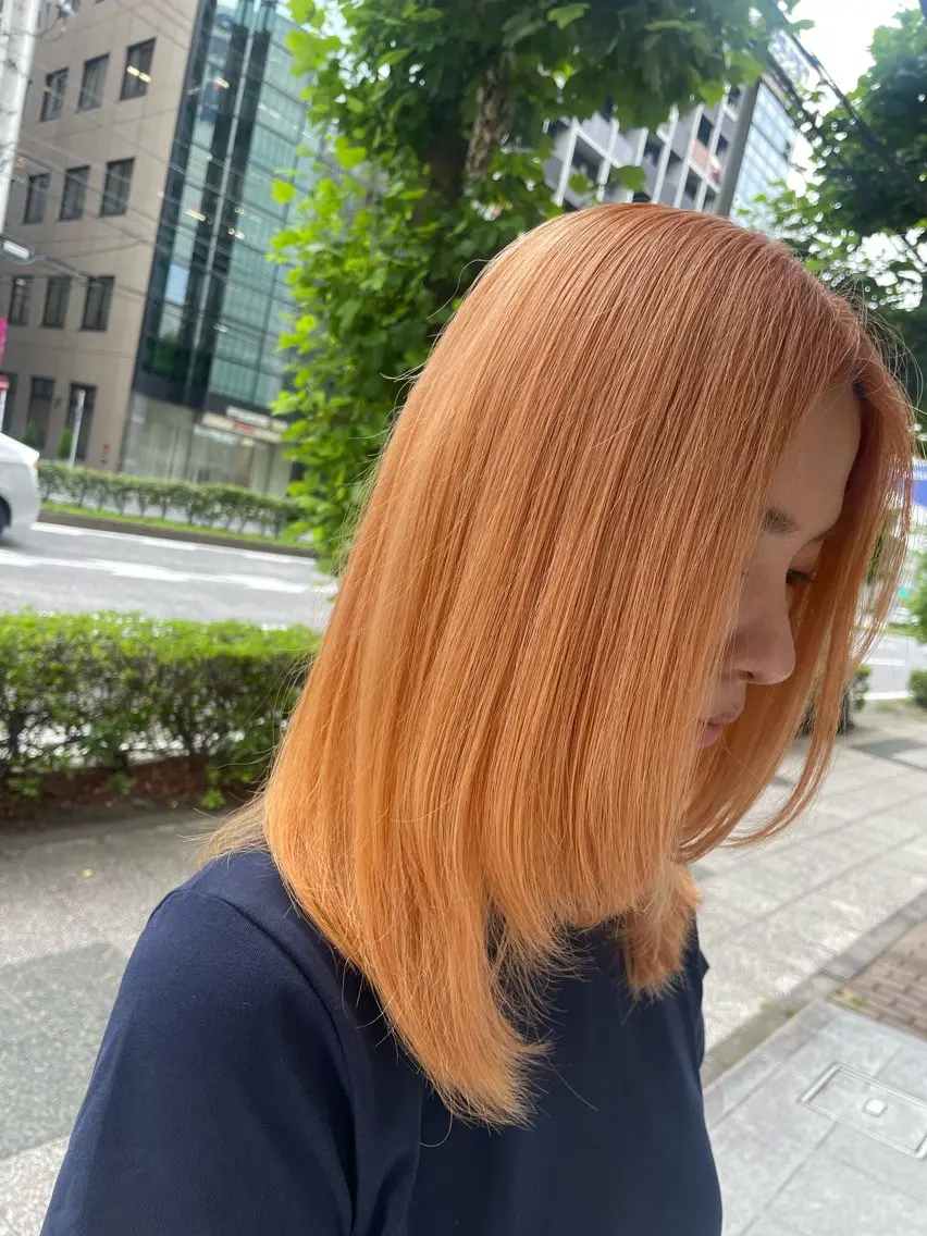 セミロング カラー 武田 和子のヘアスタイル