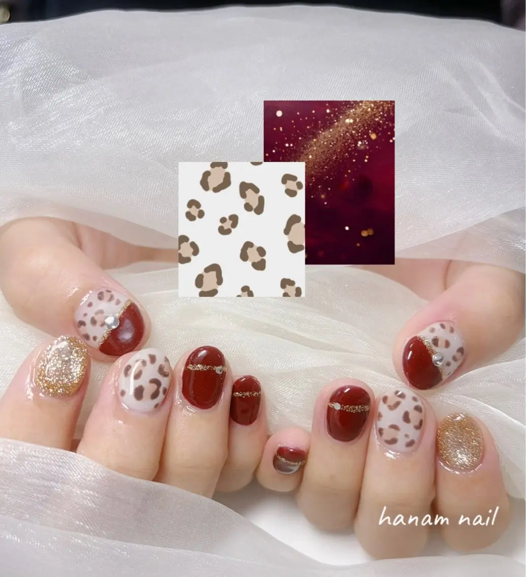 ネイル ハンドネイル hanam nail 🌿🩵ハナムネイルのネイルデザイン