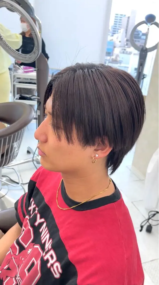 ショート 縮毛矯正 縮毛矯正💎/ 髪質改善ストレートのヘアスタイル