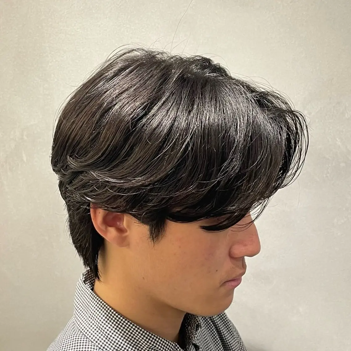 ミディアム パーマ ヘアアレンジ メンズ fifth 石川 凪のヘアスタイル