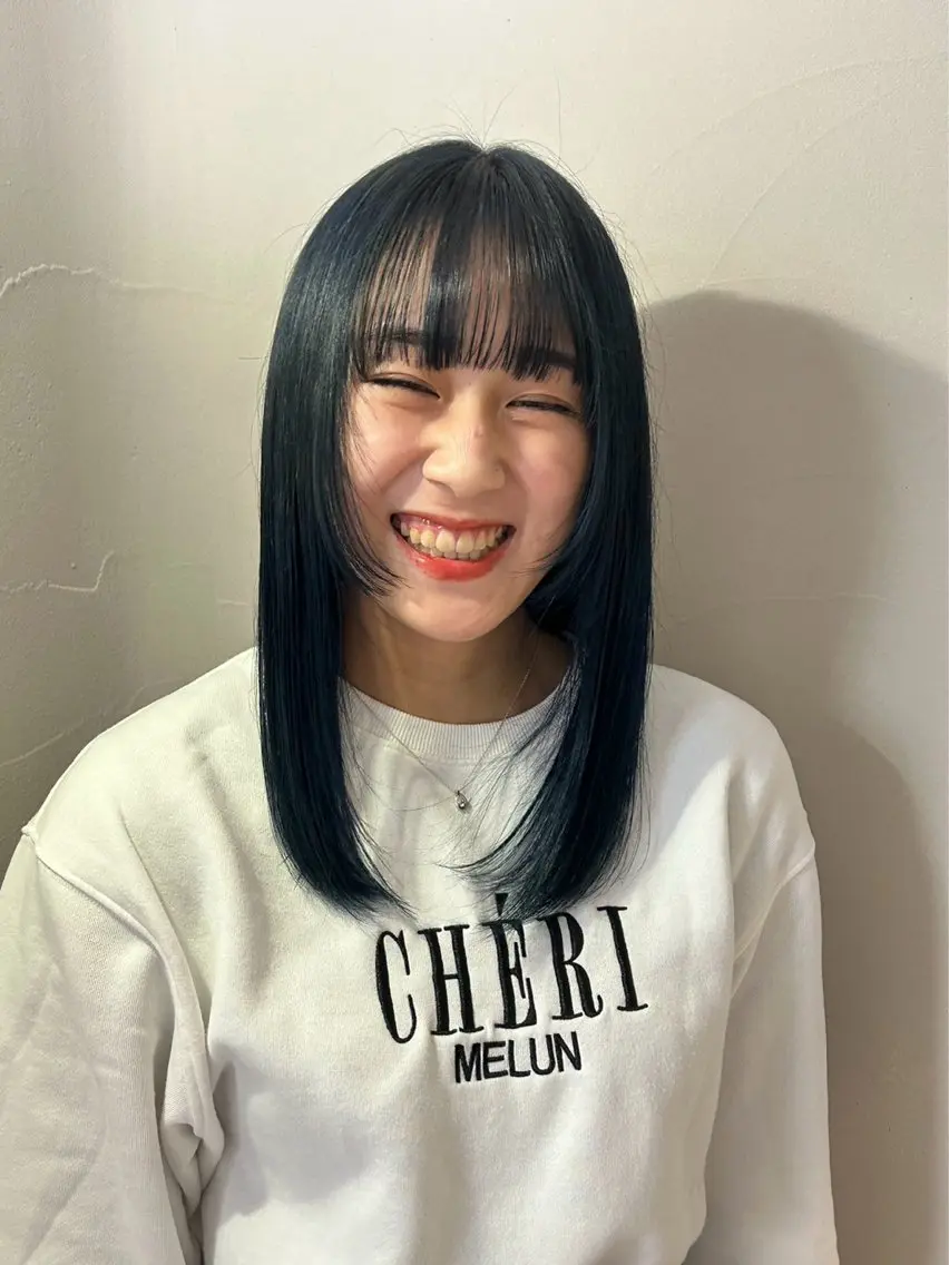 ミディアム カット ヘアカラー arte MAYU カットモデル募集のヘアスタイル