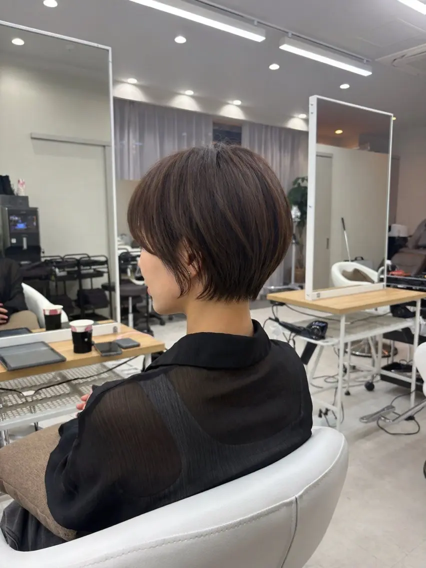 ショート 似合わせカット ショートヘア トリートメント manami/ ハッシュレイヤーのヘアスタイル