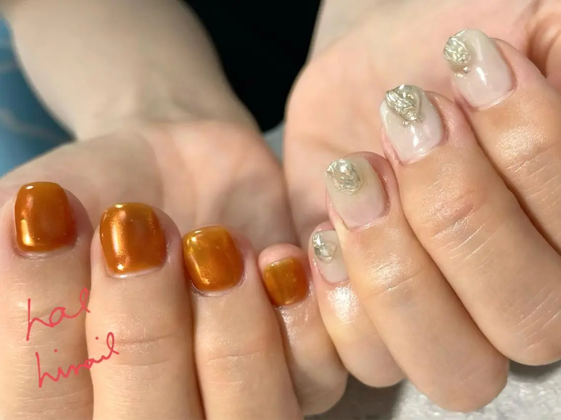 ネイル ミラーネイル はるひな ねいるのネイルデザイン