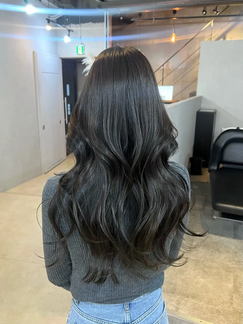 ロング くびれヘア 髪質改善 韓国風ヘア カット ヘアカラー トリートメント 店長/レイヤーカット /大東悠生のヘアスタイル