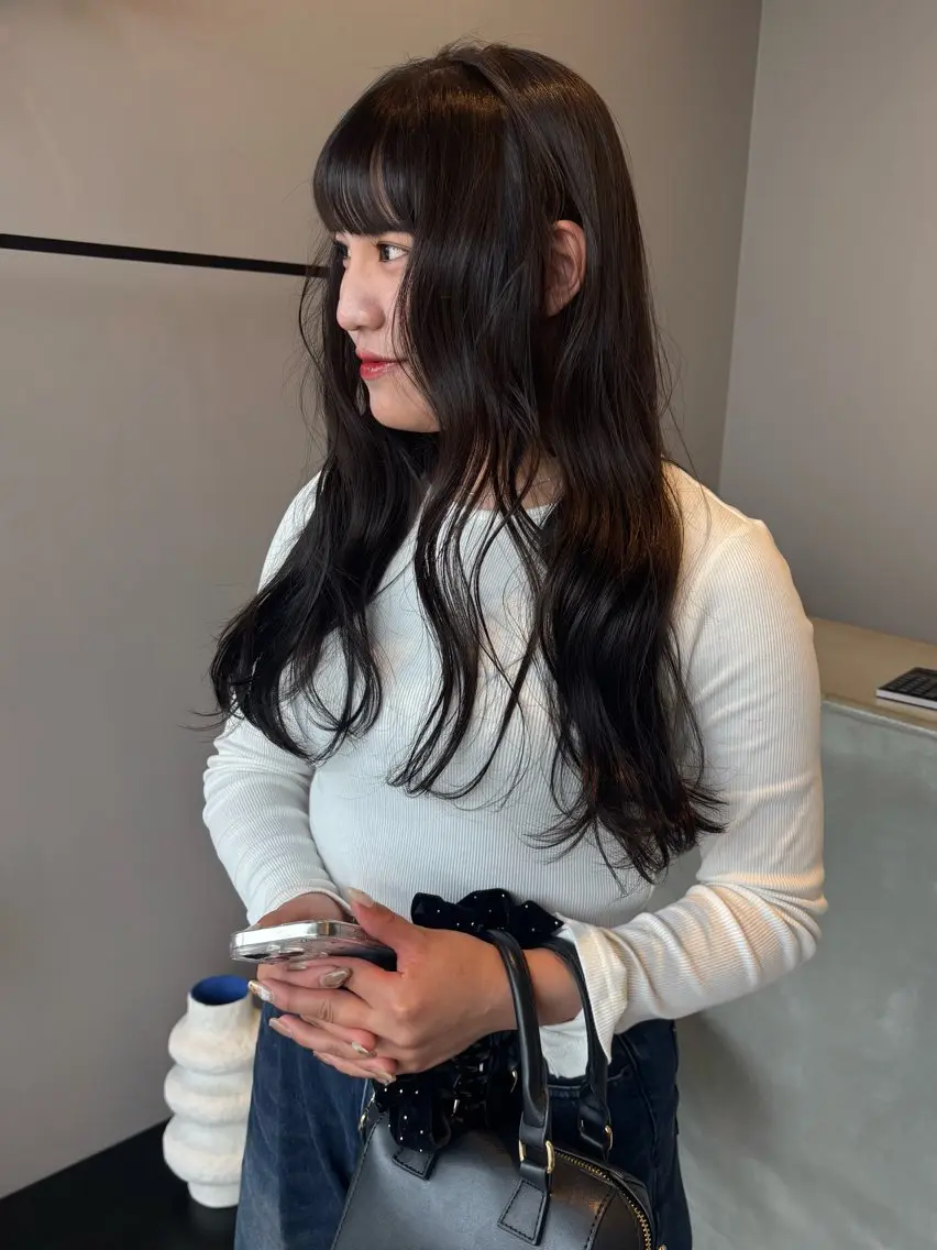 ロング カラー 透明感カラー ヘアカラー トリートメント miyu /nenのヘアスタイル