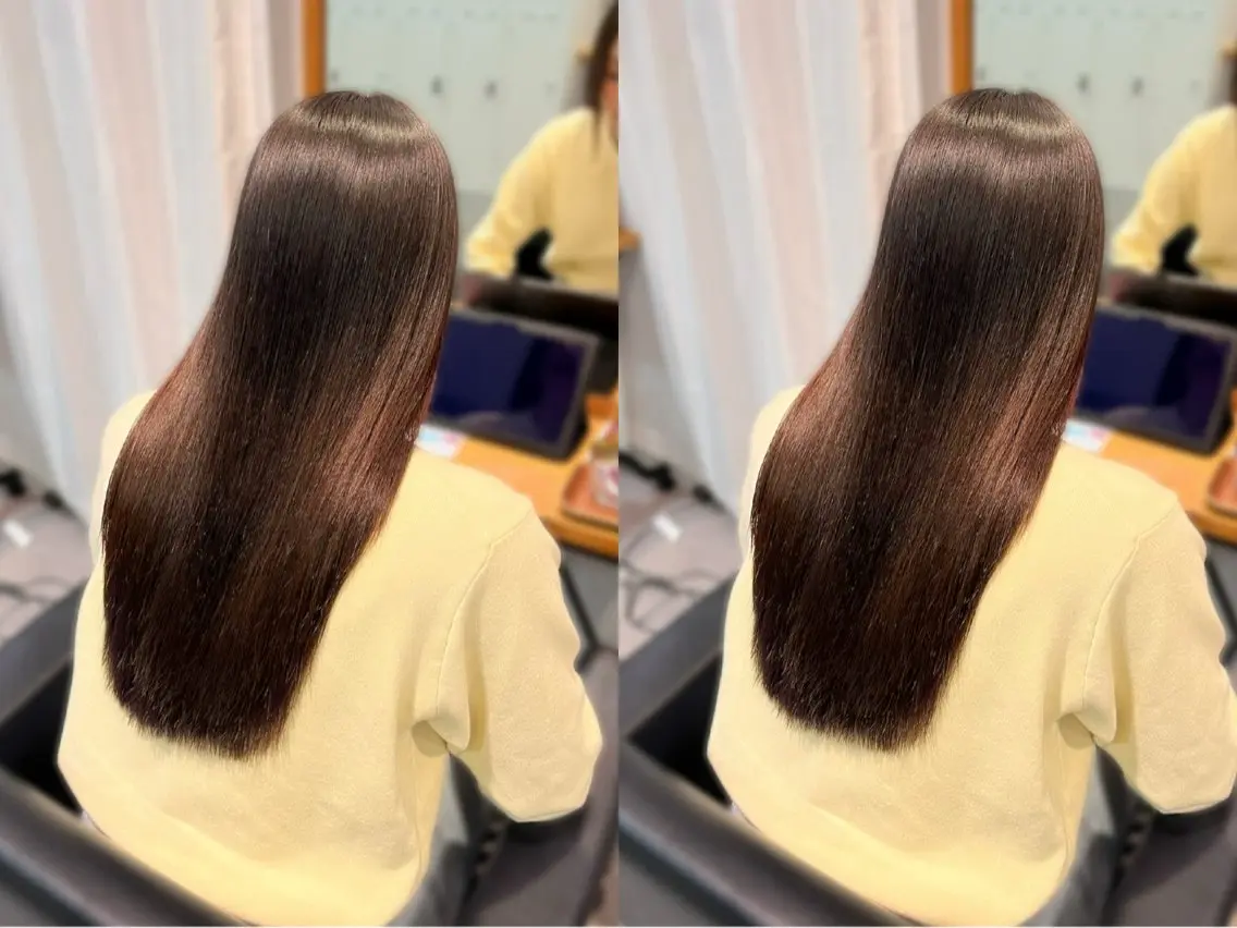 ロング カット 縮毛矯正 トリートメント 芦屋/髪質改善/美髪 矯正/縮毛矯正/野沢のヘアスタイル