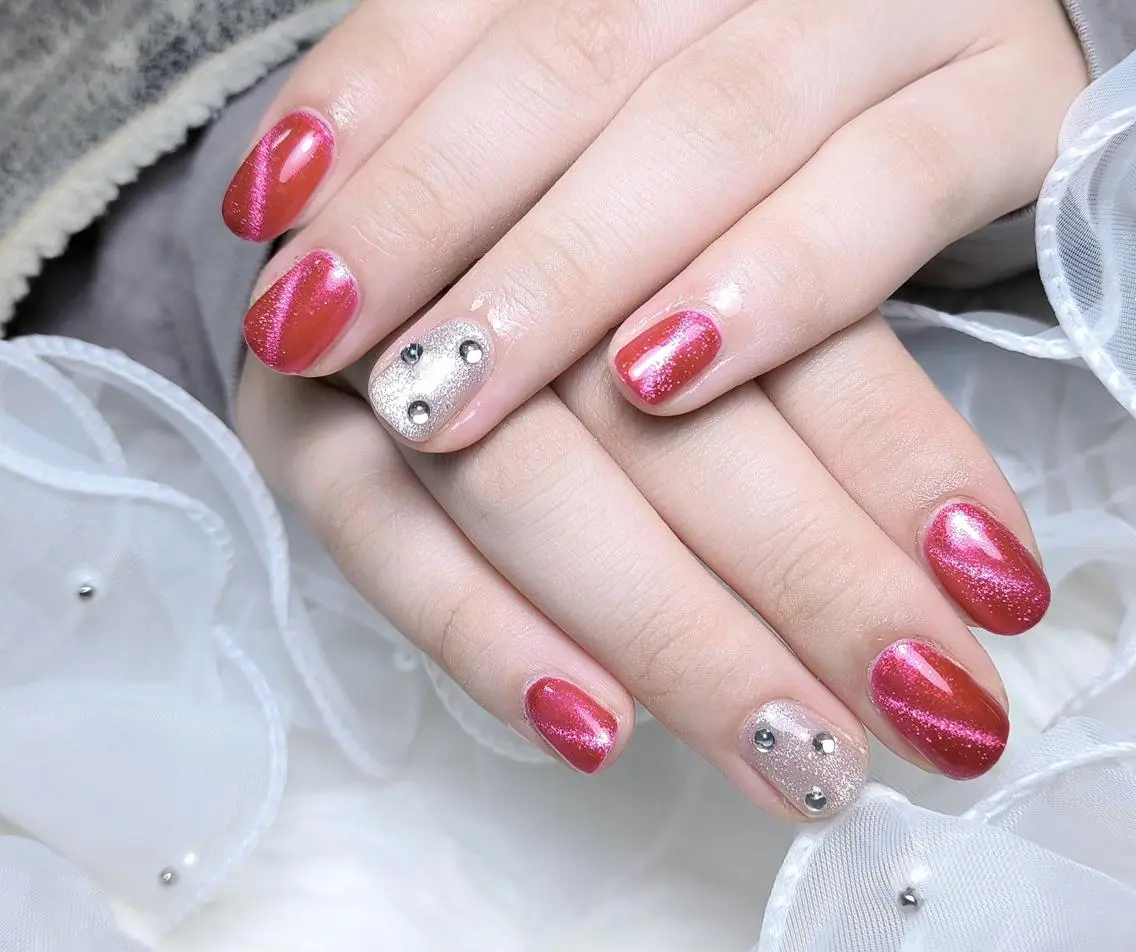 ネイル ハンドネイル 🦋y y Nail 🤍のネイルデザイン