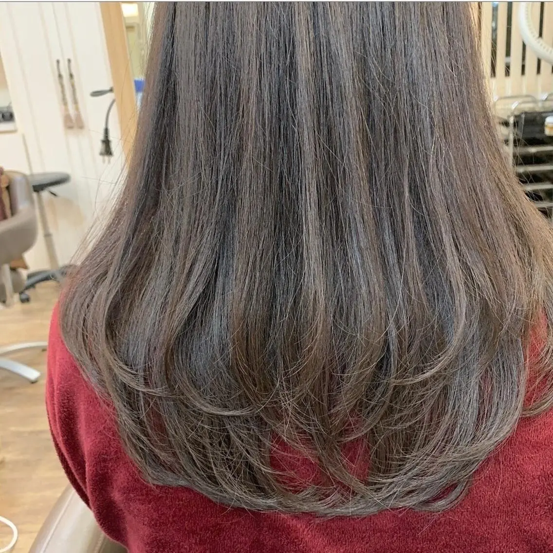 ロング ロング 長野 歌穂のヘアスタイル