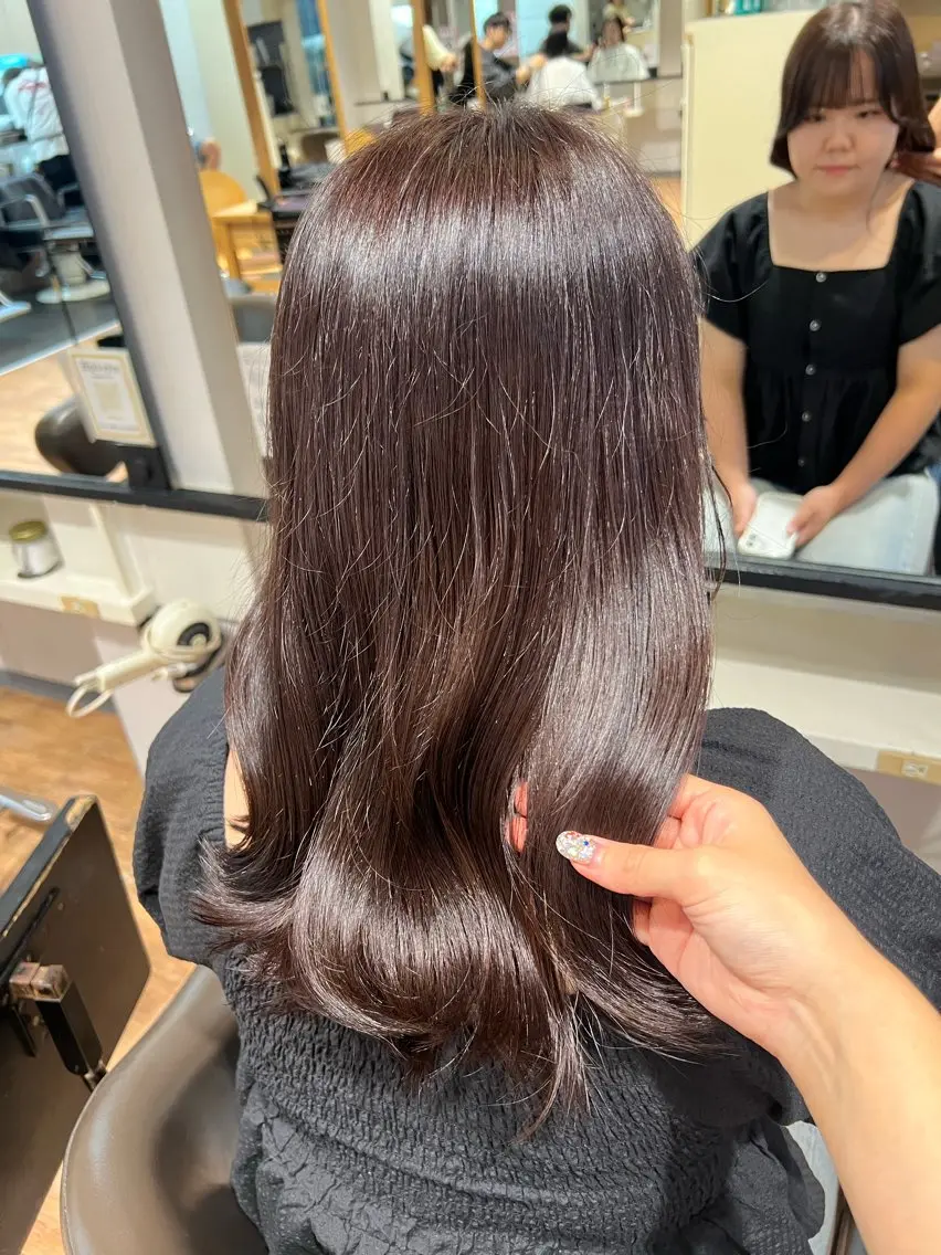 カラー グレージュ ラベンダーカラー ラベンダーグレージュ ラベンダーグレー カット ヘアカラー トリートメント インナーカラー♡ Nanakoのヘアスタイル