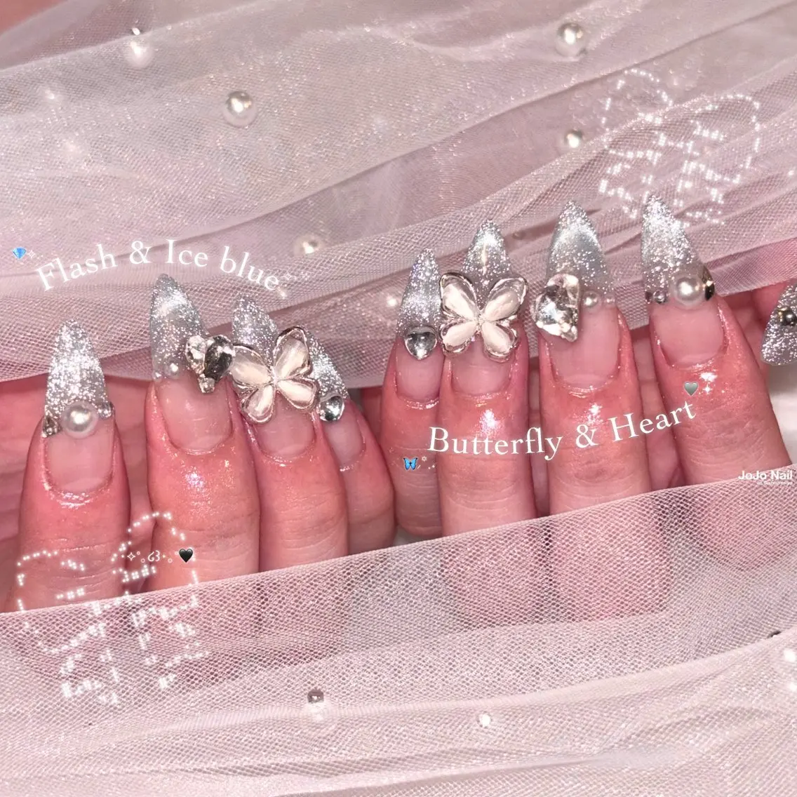 【︎︎𓂃⟡.·当日限定】 長さ出し+アート120🫧(オフ込)の写真