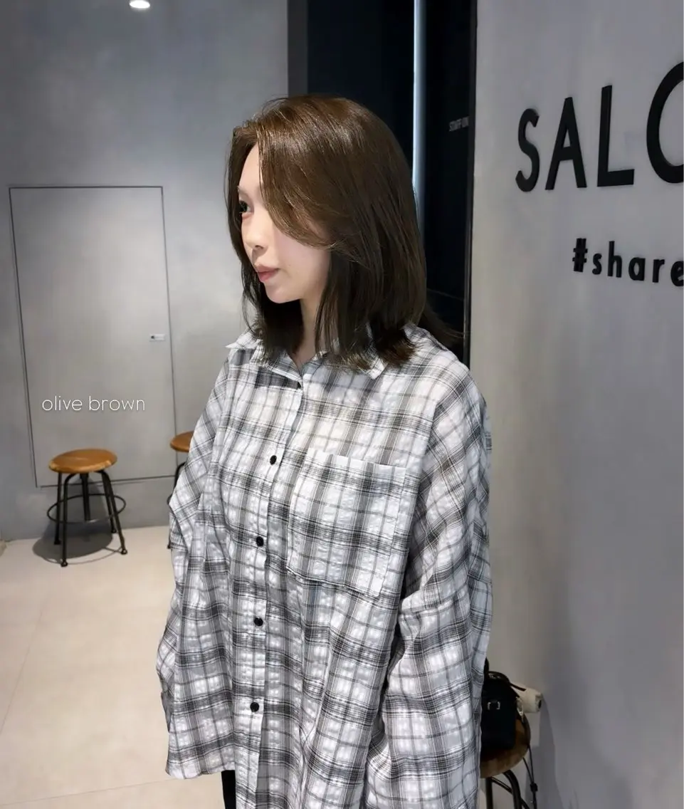 セミロング カラー カット ヘアカラー マンツーマン半個室 tamuraのヘアスタイル