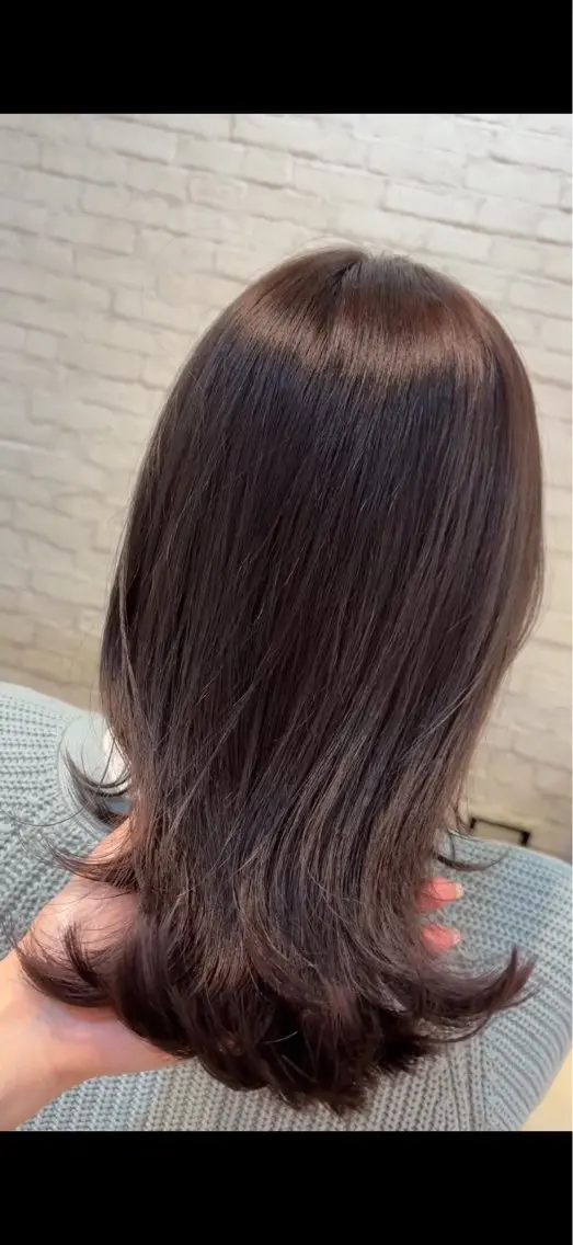 ミディアム カラー グレージュ ラベンダーカラー ラベンダーグレージュ ラベンダーグレー カット ヘアカラー トリートメント ご新規様限定 透明感カラーKANAのヘアスタイル
