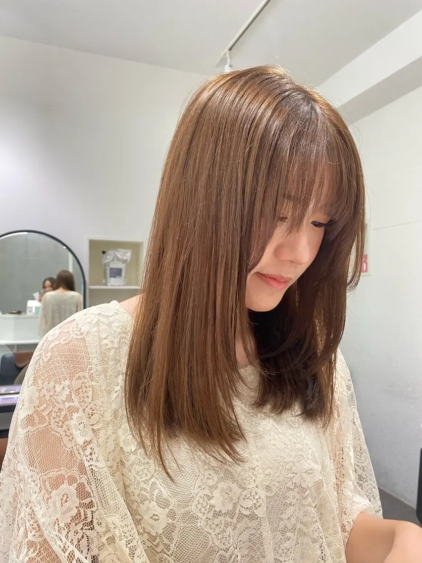 ロング カラー ブラウンカラー 透明感カラー cocotte🫧 kotomiのヘアスタイル