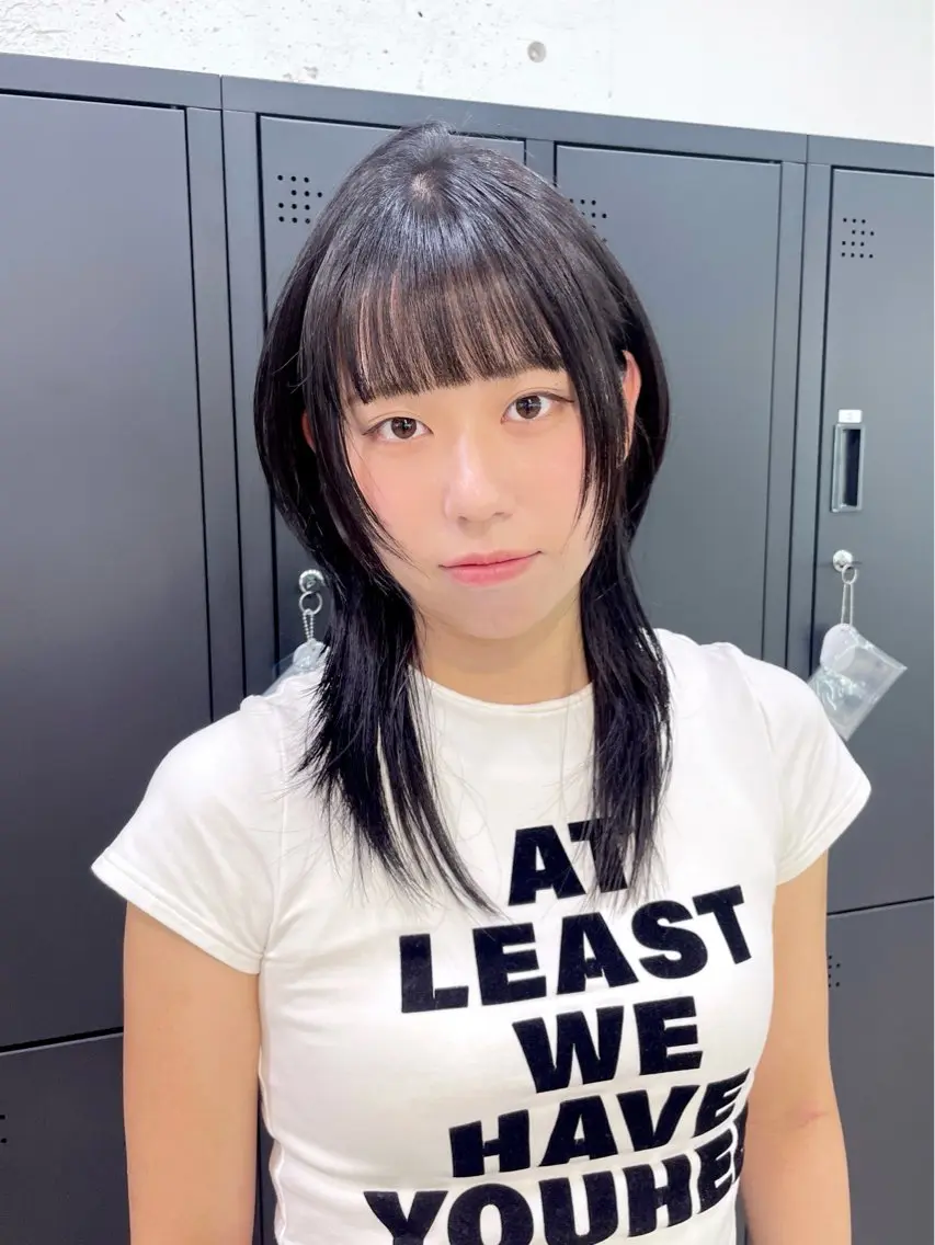 【❗️新規学生期間限定❗️】ミニモ学割韓国ハッシュカット、レイヤーカット+ワンカラー+オリジナルトリートメントの写真