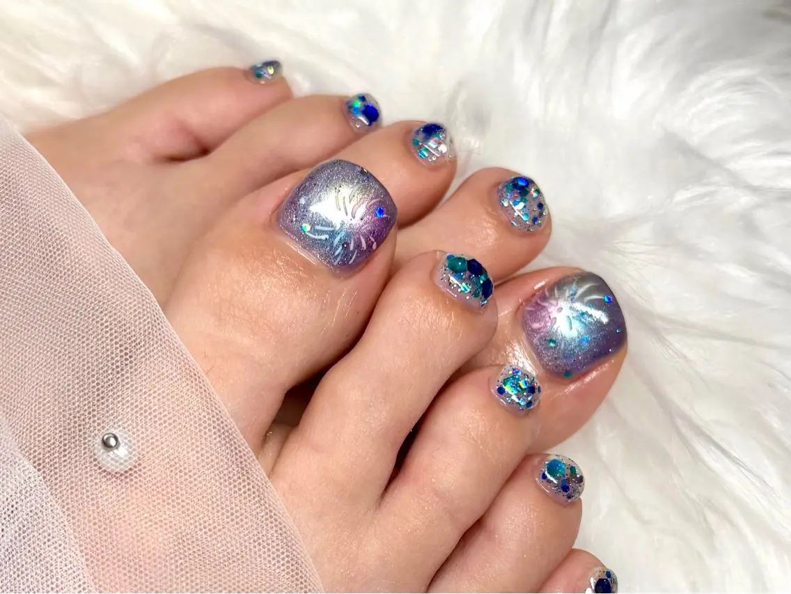 ネイル フットネイル フットネイル HazeGrass NAILのネイルデザイン