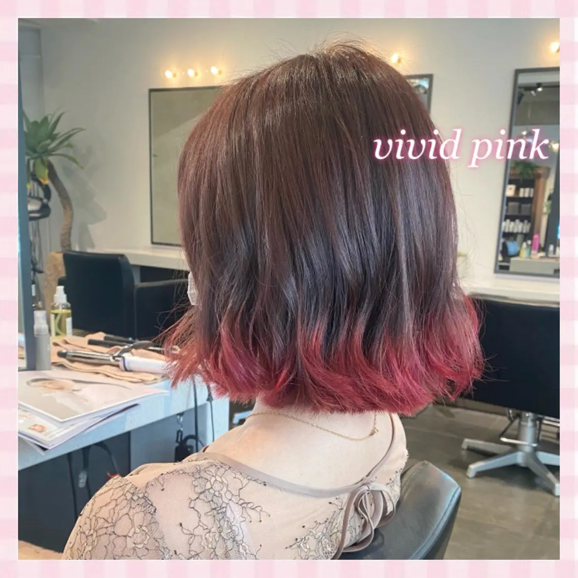 ミディアム カラー 💗ガーリーヘア🎀 saki💗のヘアスタイル