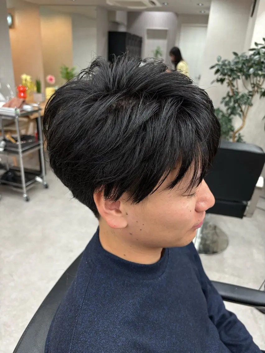 ショート メンズ ショートヘア カット ショート/ボブ/ 透明感カラー🌿神永のヘアスタイル