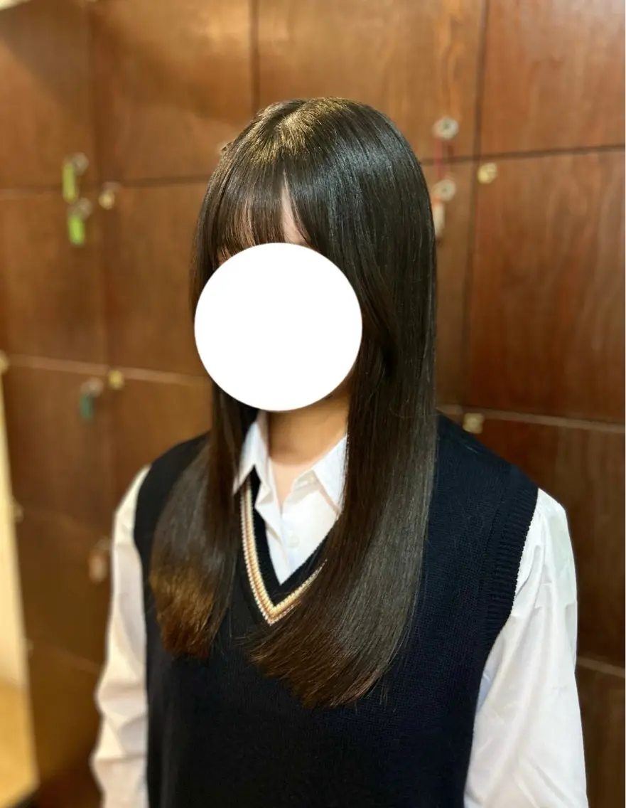 ロング 天使の羽バング・フェザーバング 韓国風ヘア ロング 💜ひな💜ブリーチ /透明感/韓国ヘアのヘアスタイル