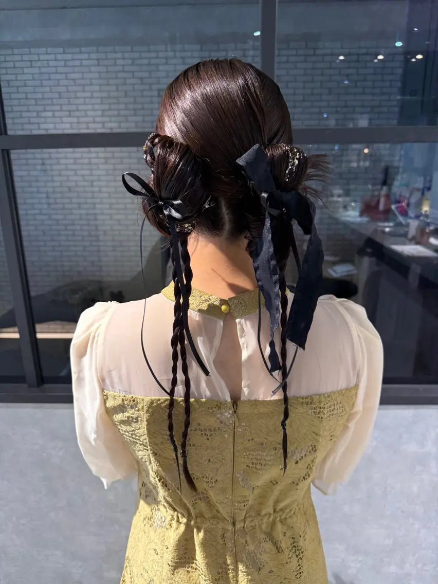 ヘアアレンジ 卒業式のヘアスタイル ヘアセット 池田 みのりのヘアスタイル