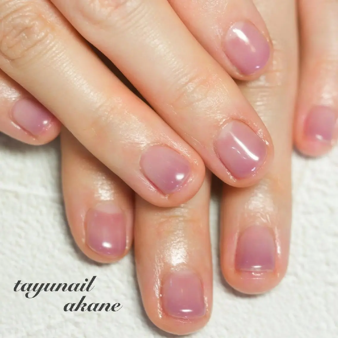 ネイル ブルー ジェルネイル グラデーション 氷ネイル・うるうるネイル パラジェル ネイルサロン 【たゆnail】のネイルデザイン