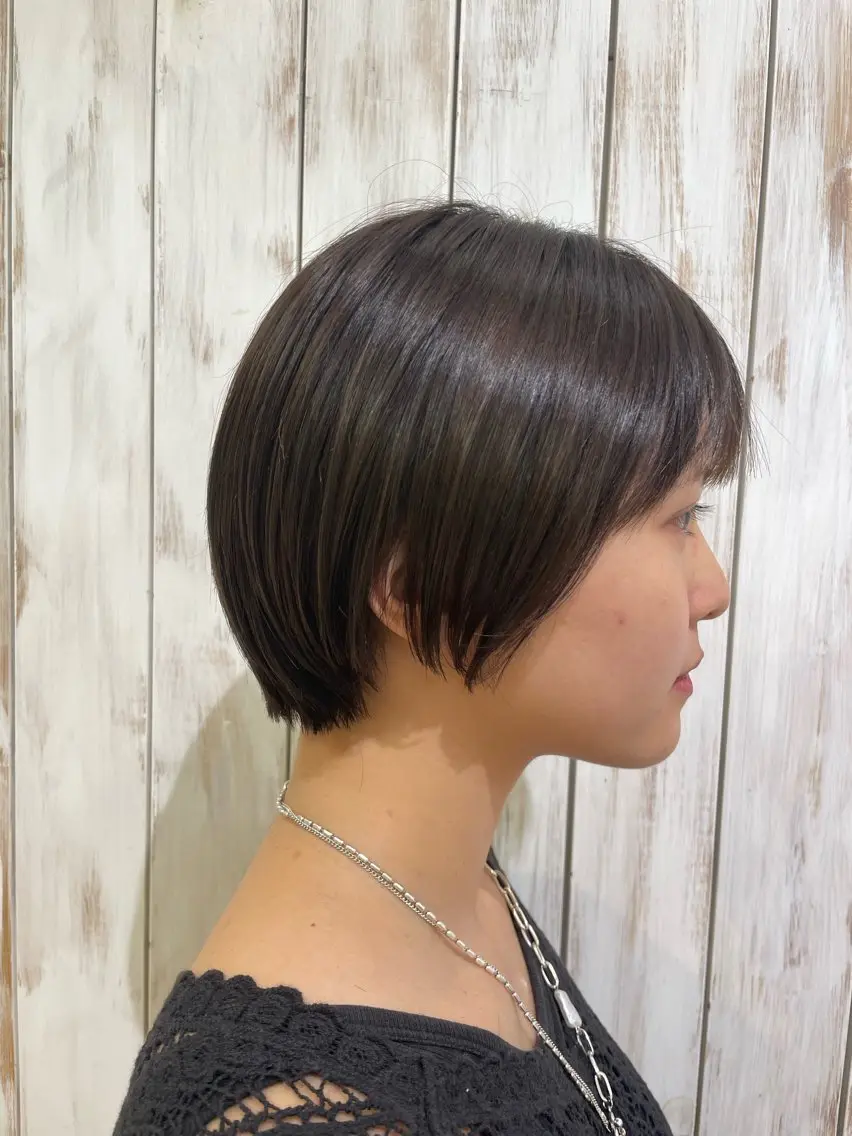 ショート ショートボブ ボブ ショートヘア 小顔カット 河野 優希のヘアスタイル