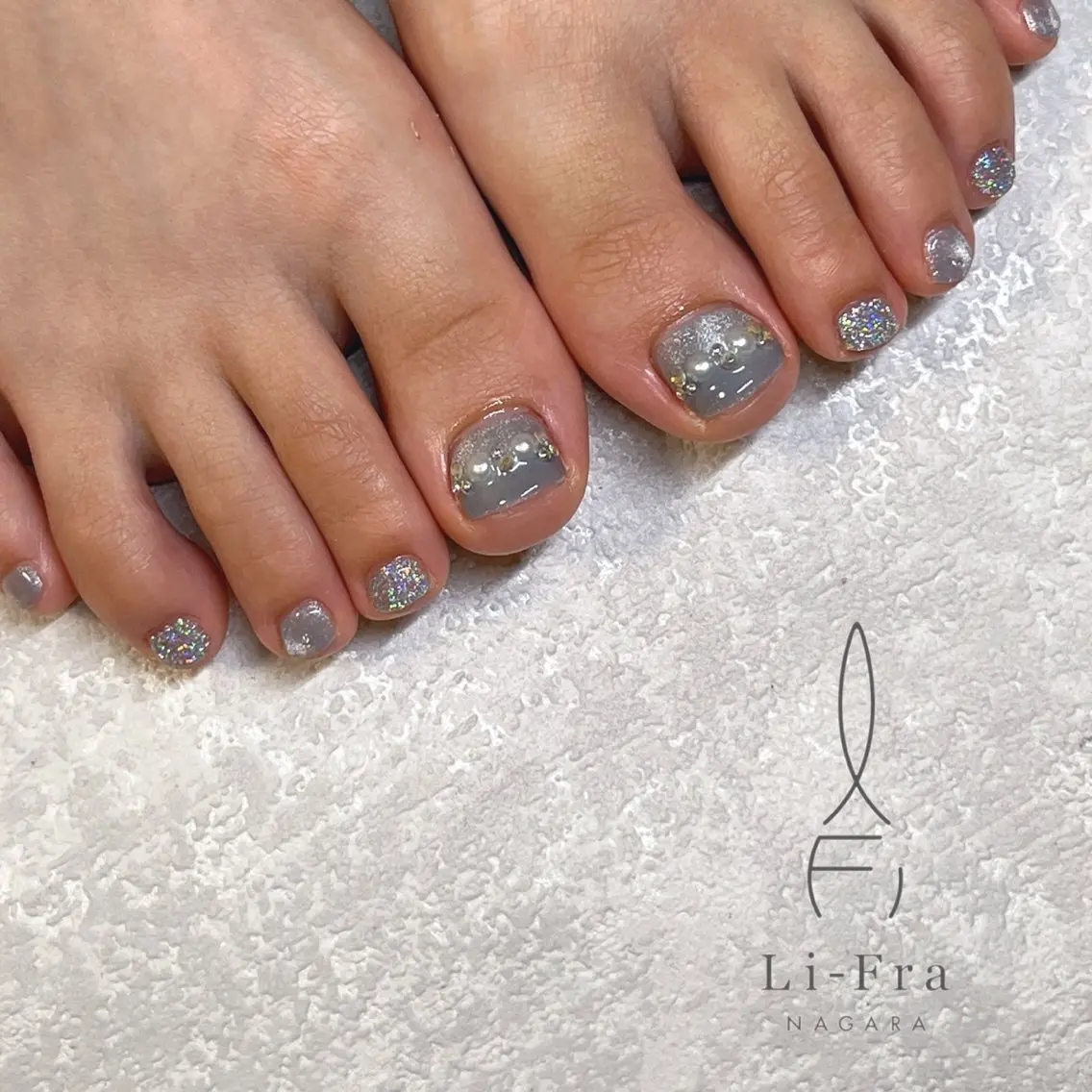 ネイル フットネイル Li-Fra JINNOのネイルデザイン