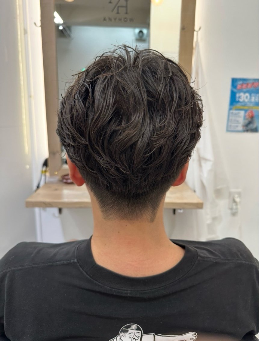 パーマ メンズ 福田 真大のヘアスタイル