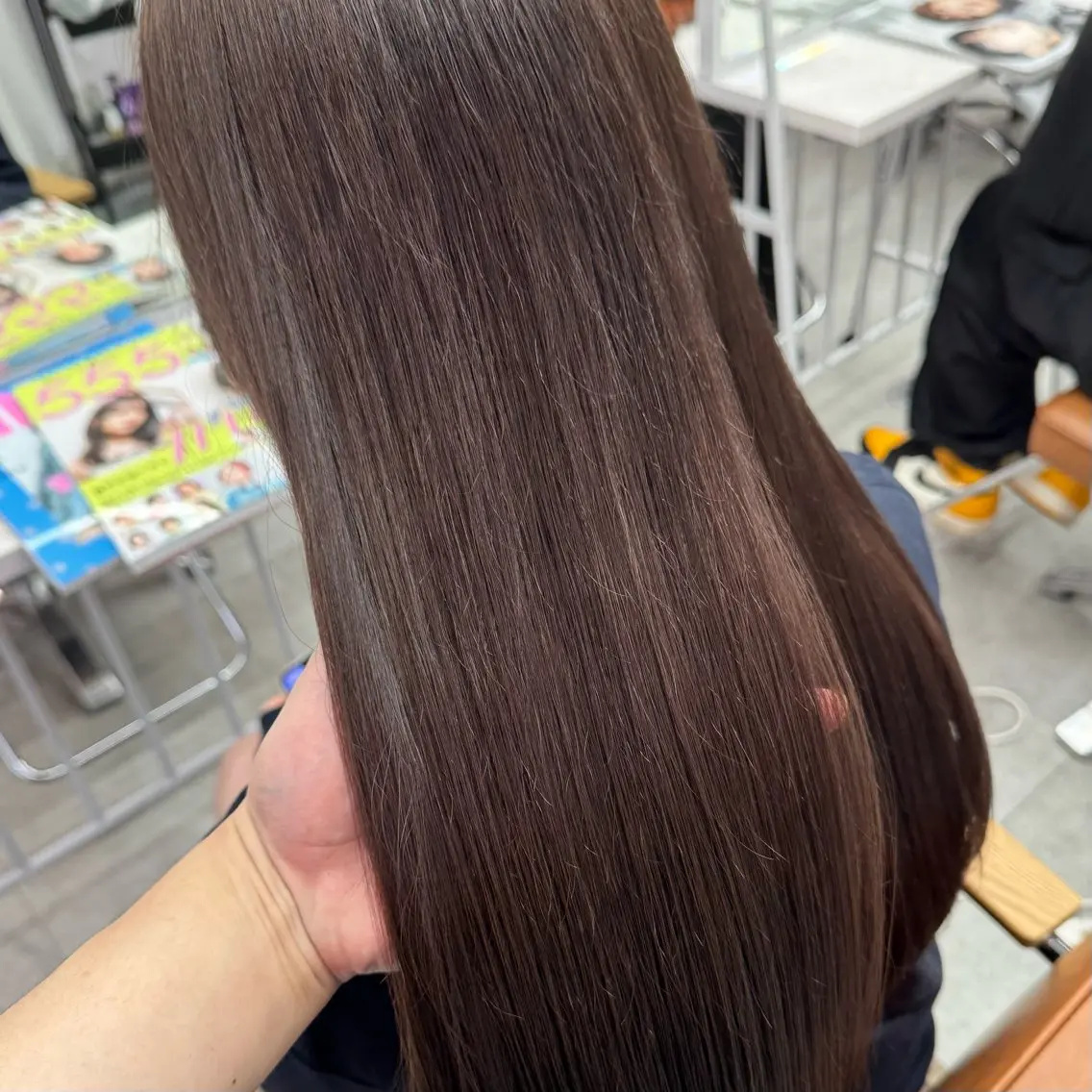 ロング カラー ヘアアレンジ ヘアカラー ブリーチなしカラー /新百合ヶ丘/安形翔のヘアスタイル