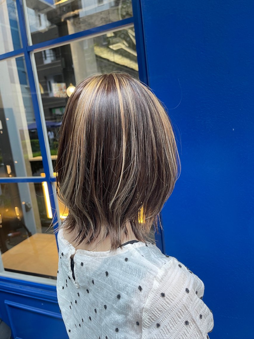 ミディアム カラー カット ヘアカラー ✂︎髪質改善・ Yuitoのヘアスタイル