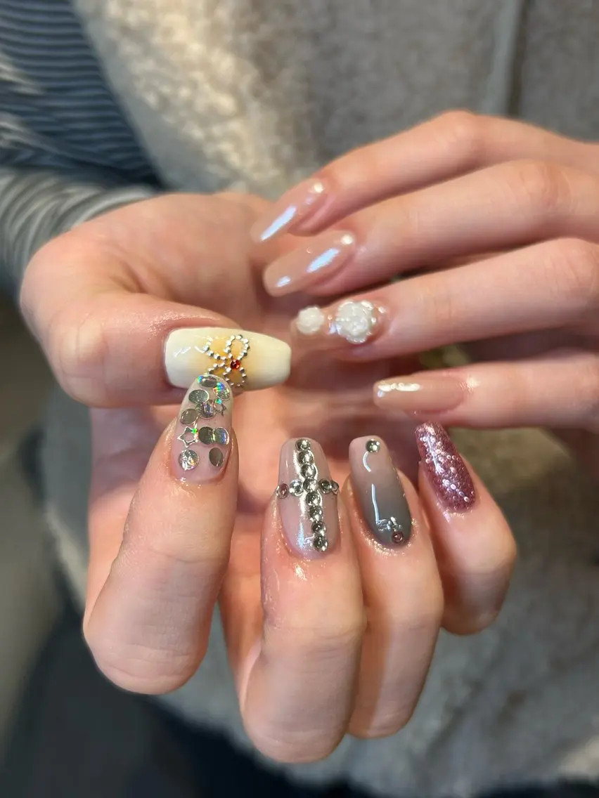 ロング ハンドネイル Nbibi nail salonのネイルデザイン