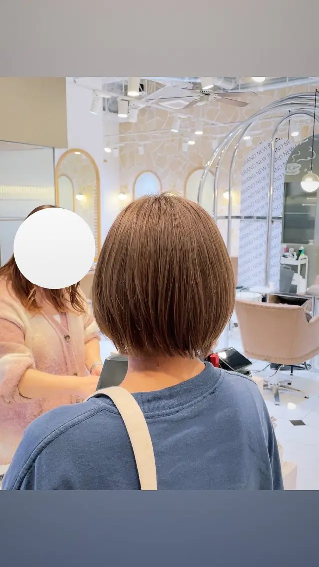 カット+ブリーチ無しダブルカラー!の写真