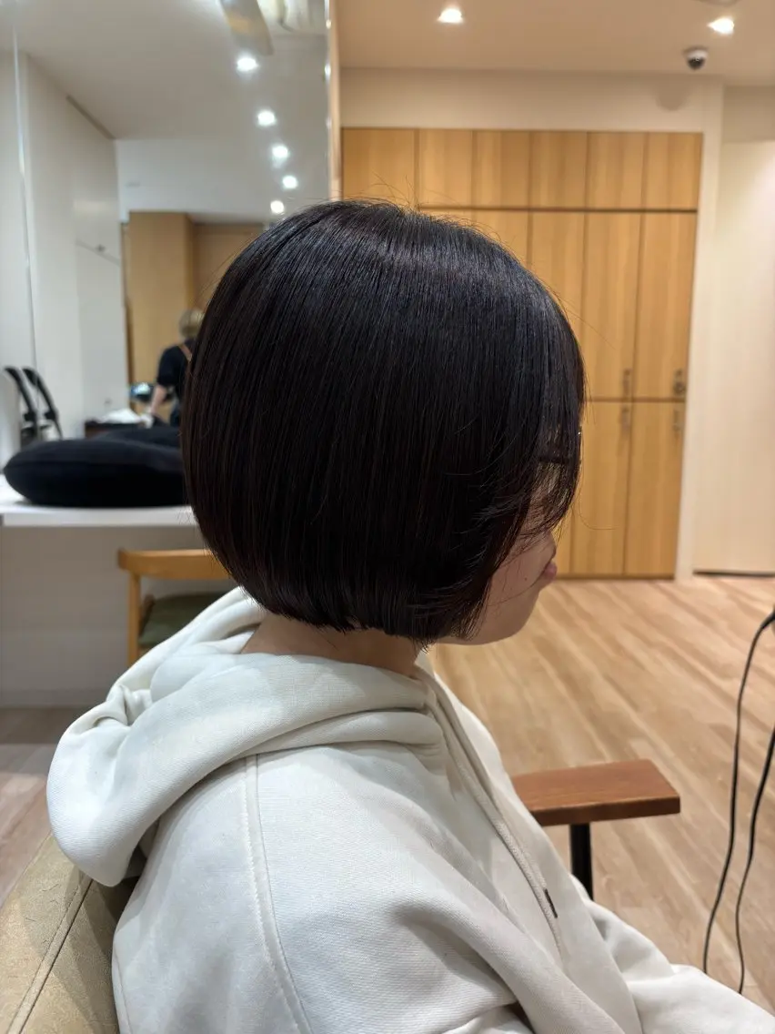 ショート ショートボブ 丸みショート ボブ ショートヘア レイヤーパーマ/ かどたはるなのヘアスタイル