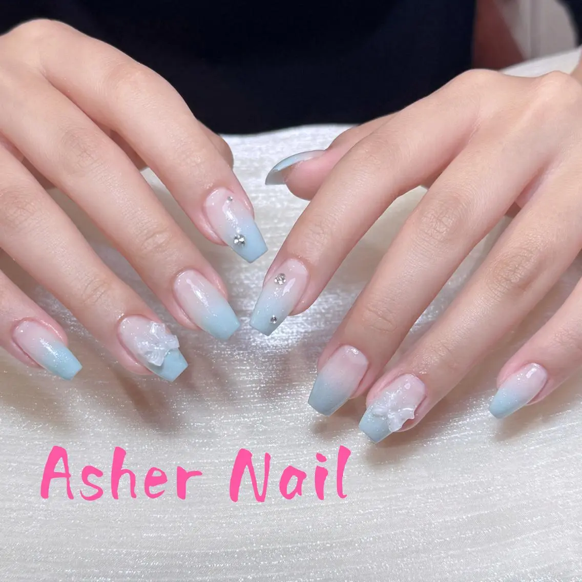 ネイル キラキラネイル 韓国ネイル マグネットネイル マットネイル 持ち込み ハンドネイル ハンドケア Asher-Hana 🎗のネイルデザイン