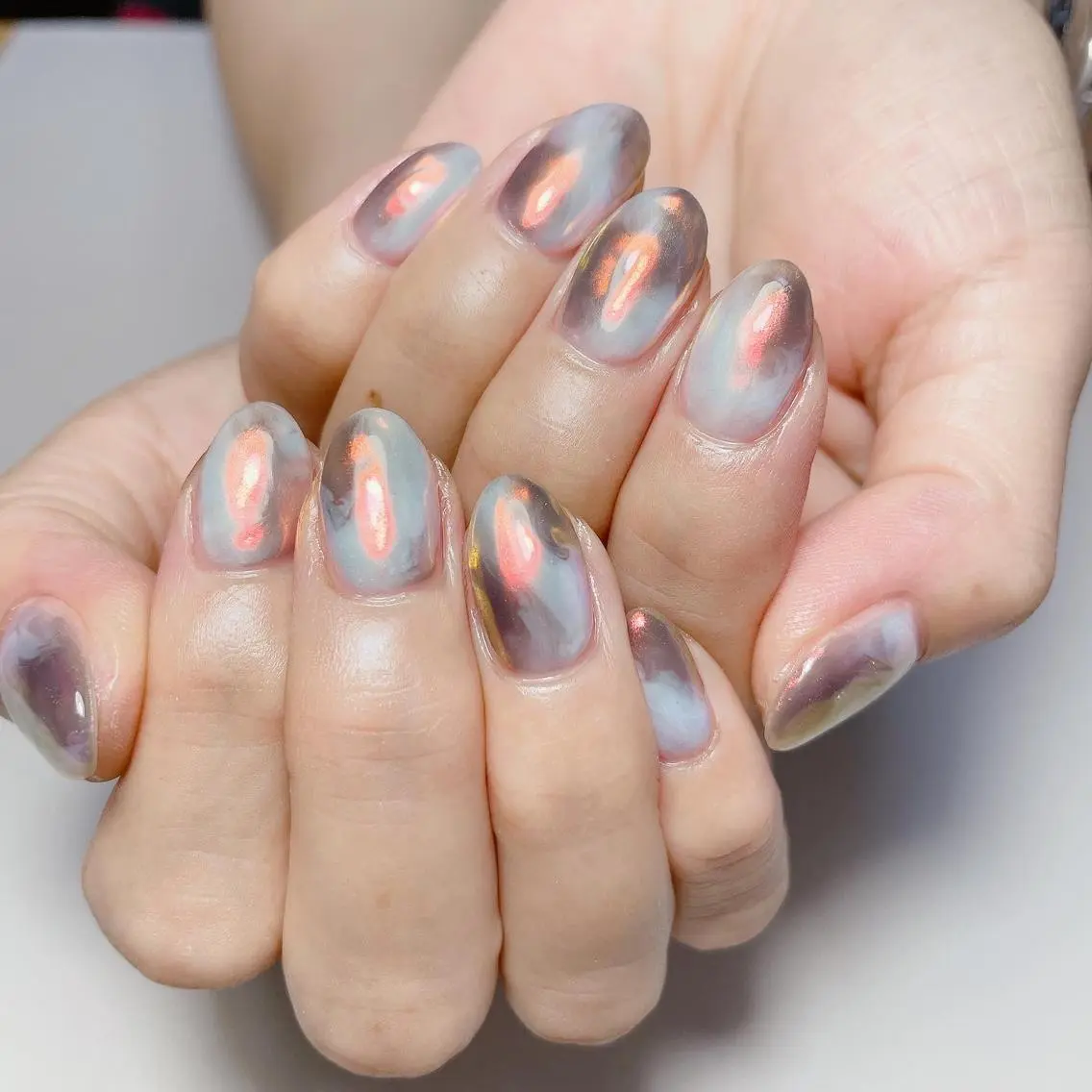 ネイル ミラーネイル ハンドネイル kipinail 川﨑えりかのネイルデザイン
