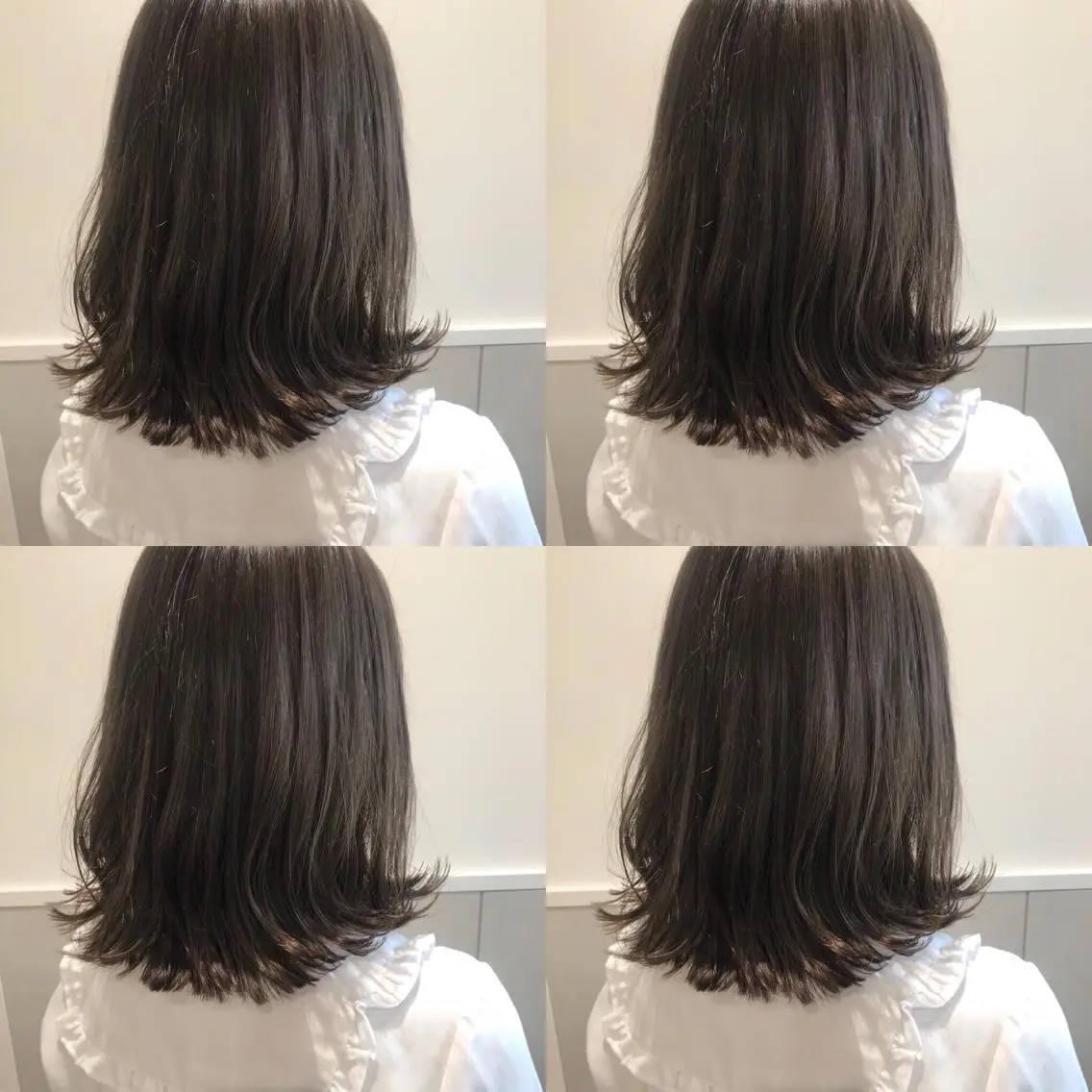 ミディアム カラー カット ヘアカラー 小栗 麻衣のヘアスタイル