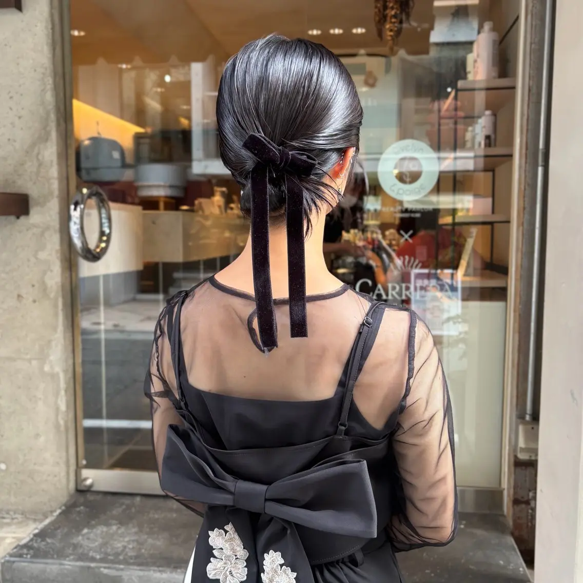ヘアアレンジ 髪飾り ヘアセット 芦刈 咲来のヘアスタイル